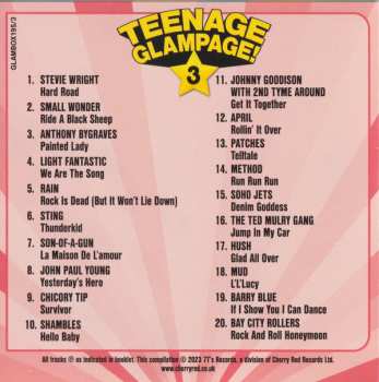 4CD/Caja Various: Teenage Glampage! (80 Glambusters Rockers, Shockers And Teenyboppers From The 70's!)