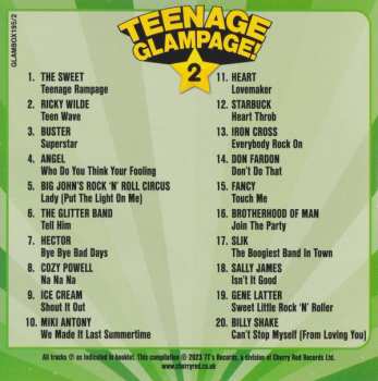 4CD/Caja Various: Teenage Glampage! (80 Glambusters Rockers, Shockers And Teenyboppers From The 70's!)