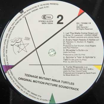 LP Various: The Original Motion Picture Soundtrack Teenage Mutant Ninja Turtles