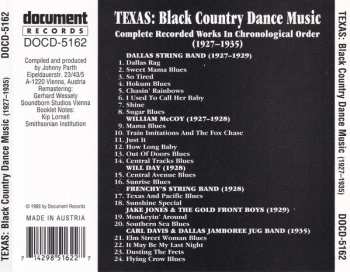 CD Various: Texas: Black Country Dance Music 1927-1935