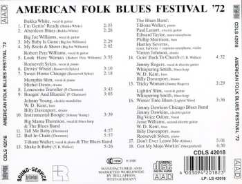 CD Various: American Folk Blues Festival '72