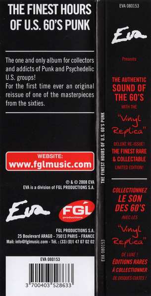 CD Various: The Finest Hours Of U.S. 60's Punk