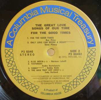 6LP/Caja Various: The Great Love Songs Of Our Time