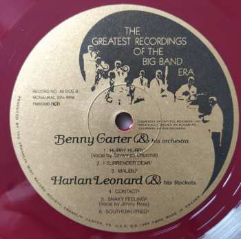 2LP/Caja Various: The Greatest Recordings Of The Big Band Era 49/50 (2xLP + BOX + BOOKLET) (ČERVENÉ DESKY)