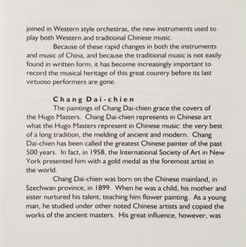 CD Various: The Hugo Masters - An Anthology Of Chinese Classical Music Volume 2: Plucked Strings