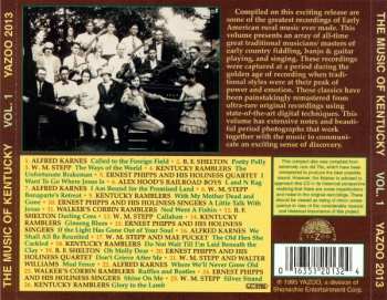 CD Various: The Music Of Kentucky Vol. 1 (Early American Rural Classics 1927-37)