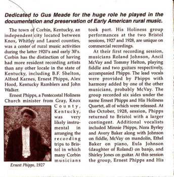 CD Various: The Music Of Kentucky Vol. 1 (Early American Rural Classics 1927-37)