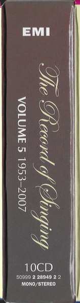 11CD/Caja Various: The Record Of Singing Volume 5 (From The Lp To The Digital Era)