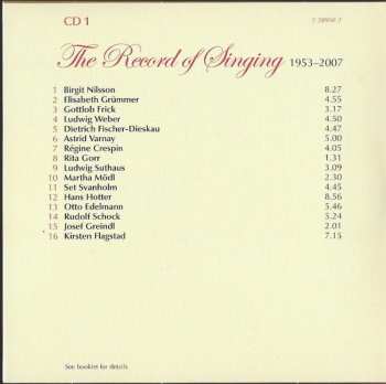 11CD/Caja Various: The Record Of Singing Volume 5 (From The Lp To The Digital Era)