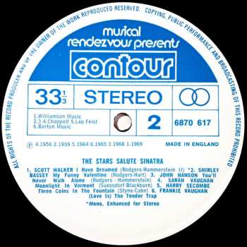 LP Various: The Stars Salute Sinatra