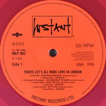 LP Various: Tonite Let's All Make Love In London CLR