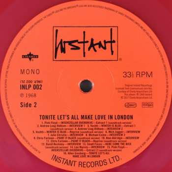 LP Various: Tonite Let's All Make Love In London CLR