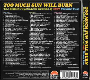 3CD/Caja Various: Too Much Sun Will Burn (The British Psychedelic Sounds of 1967 Volume 2)