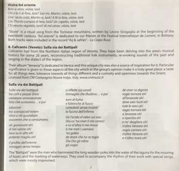 CD Various: Traditional And Contemporary Music From Italy