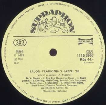 LP Various: Traditional Jazz Salon '85