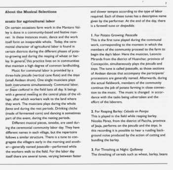 CD Various: Traditional Music Of Peru: The Mantaro Valley