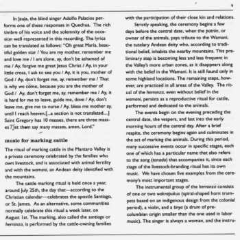 CD Various: Traditional Music Of Peru: The Mantaro Valley