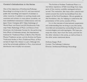 CD Various: Traditional Music Of Peru: The Mantaro Valley