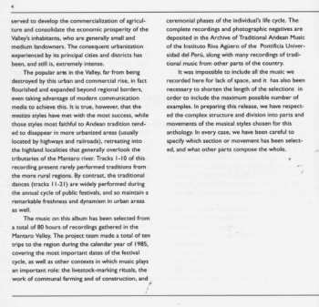 CD Various: Traditional Music Of Peru: The Mantaro Valley