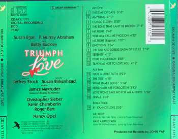 CD Various: Triumph Of Love (Original Broadway Cast)