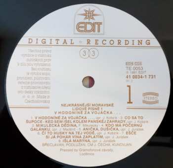 LP Various: V Hodoníně Za Vojáčka