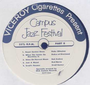 LP Various: Viceroy Cigarettes "Campus Jazz Festival"