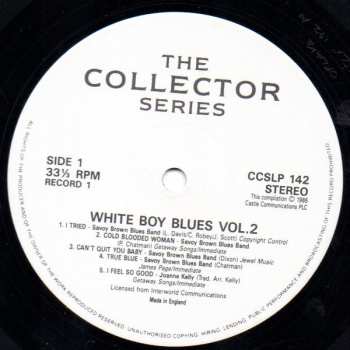 2LP Various: White Boy Blues, Volume 2