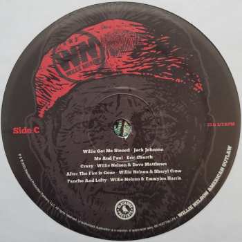 2LP Various: Willie Nelson: American Outlaw (All Star Concert Celebration)  LTD