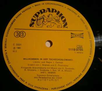 LP Various: Willkommen In Der Tschechoslowakei
