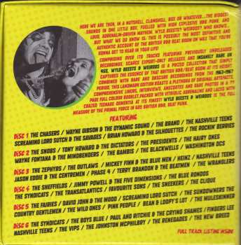6CD/Caja Various: Wyld Beests And Weirdos (Gods Of British 60's R&B Beat Punk)