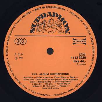 LP Various: XXII. Album Supraphonu