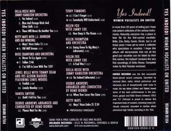 CD Various: Yes Indeed! Women Vocalists On United