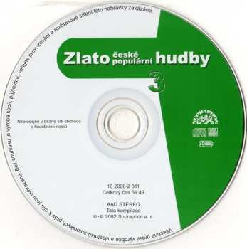 CD Various: Zlato České Populární Hudby 3