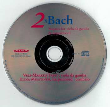 CD Veli-Markus Tapio: 2xBach (Sonatas For Viola Da Gamba & Harpsichord)