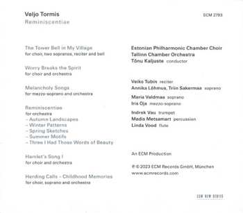 CD Estonian Philharmonic Chamber Choir: Reminiscentiae