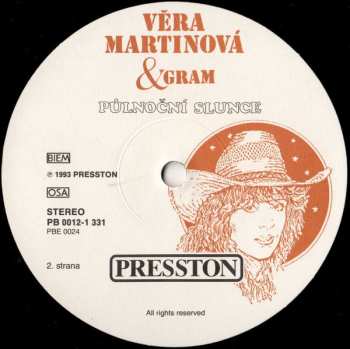 LP Věra Martinová: Půlnoční Slunce