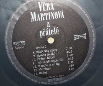 LP Věra Martinová: Věra Martinová A Přátelé
