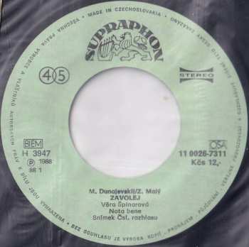 SP Věra Špinarová: Zavolej • Za Všechno Může Déšť