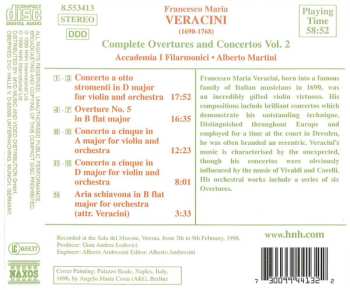 CD Francesco Maria Veracini: Complete Overtures And Concertos Vol. 2