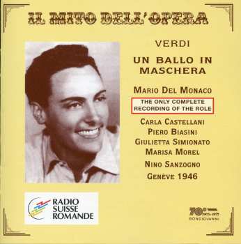 Album Verdi / Del Monaco / Castellani / Biasini: Un Ballo In Maschera