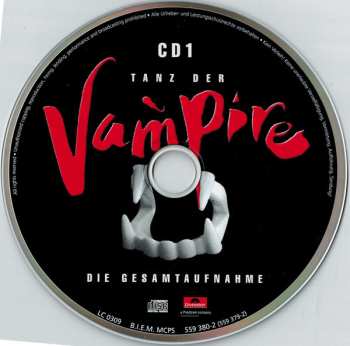 2CD Vereinigte Bühnen Wien: Tanz Der Vampire - Die Gesamtaufnahme