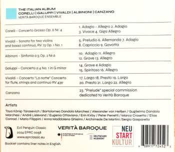 CD Verita Baroque Ensemble: The Italian Album