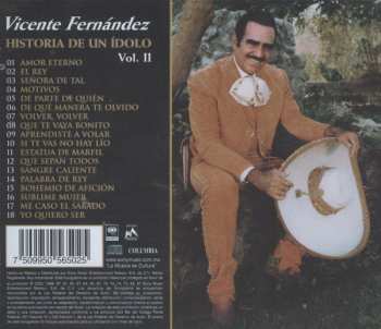 CD Vicente Fernandez: Historia De Un Idolo Vol. II