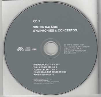 3CD Viktor Kalabis: Symphonies & Concertos