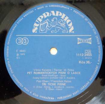 LP Petr Eben: Vokální Skladby