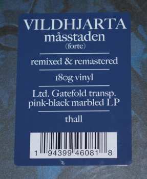LP Vildhjarta: Måsstaden (Forte) LTD | CLR