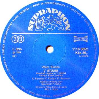 2LP/Caja Kühn Mixed Choir: V Studni / In The Well / (Opera In 1 Act), Zítek (Fragment)