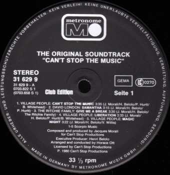 LP Village People: Can't Stop The Music - The Original Soundtrack Album