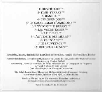 CD Vincent Courtois: Finis Terrae