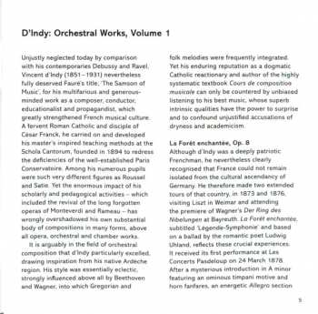 CD Vincent d'Indy: Orchestral Works, Vol. 1